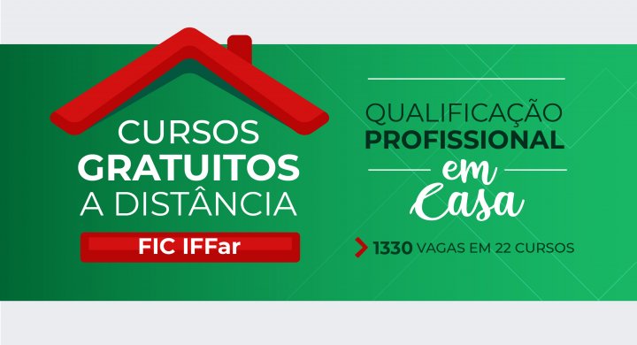 Instituto Federal Farroupilha abre inscrições para 22 cursos gratuitos na modalidade EAD