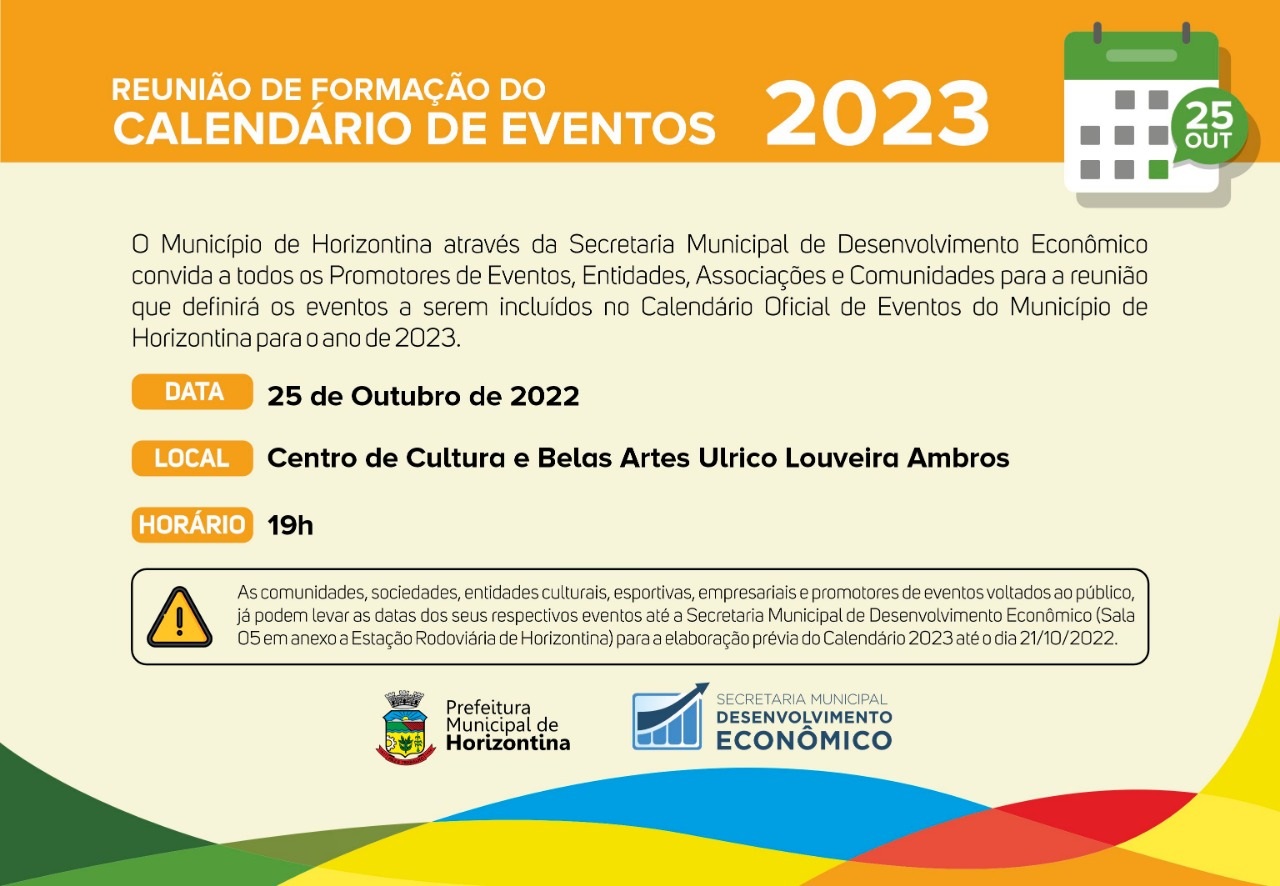 GOVERNO MUNICIPAL TRABALHA COM ENTIDADES A ELABORAÇÃO DO CALENDÁRIO DE EVENTOS 2023