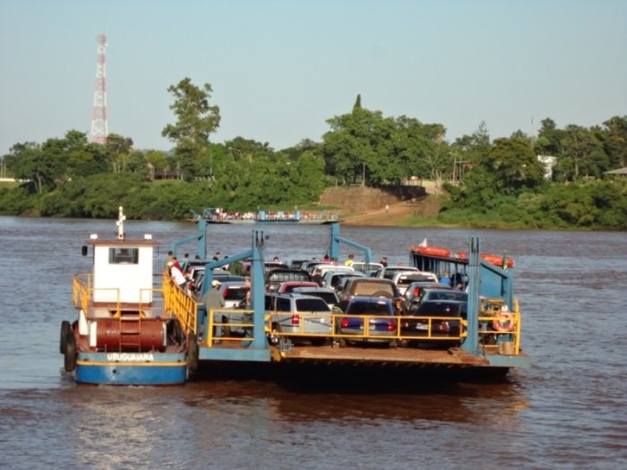 RIO URUGUAI SEGUE SUBINDO E TRAVESSIA DA BALSA PORTO MAUÁ - ALBA POSE DEVE SER INTERROMPIDA A PARTIR DE QUINTA-FEIRA DE MANHÃ.