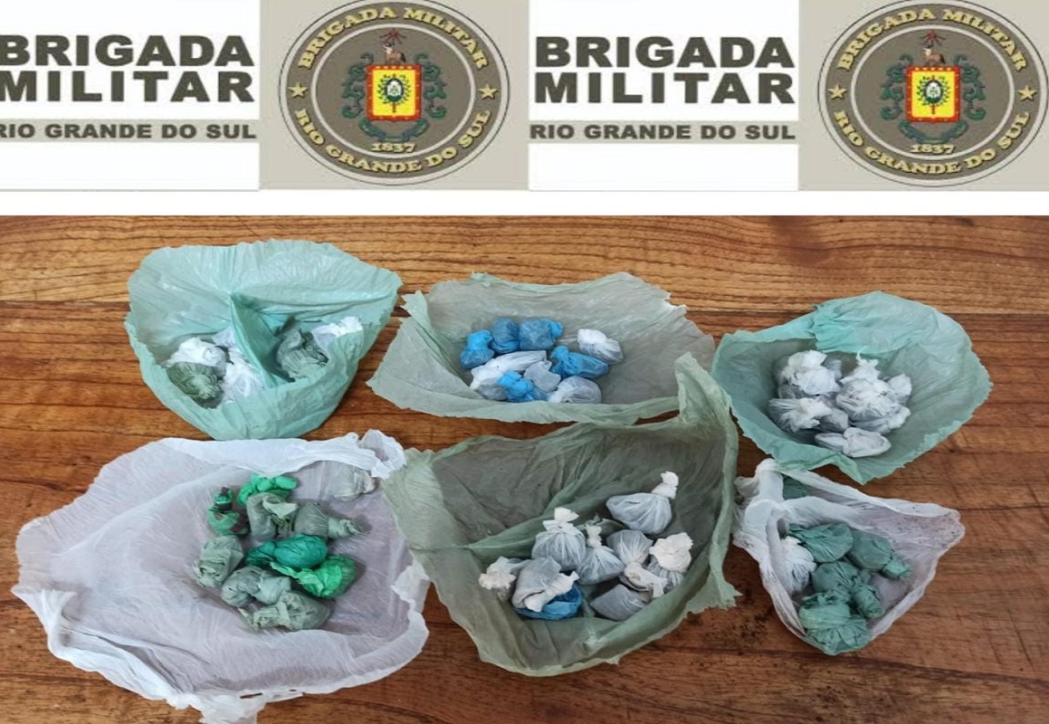 Brigada Militar apreende drogas em Horizontina