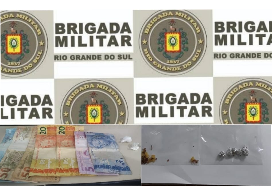 ​Brigada Militar através da 4° Cia apreende porções de droga em Horizontina e Tucunduva.