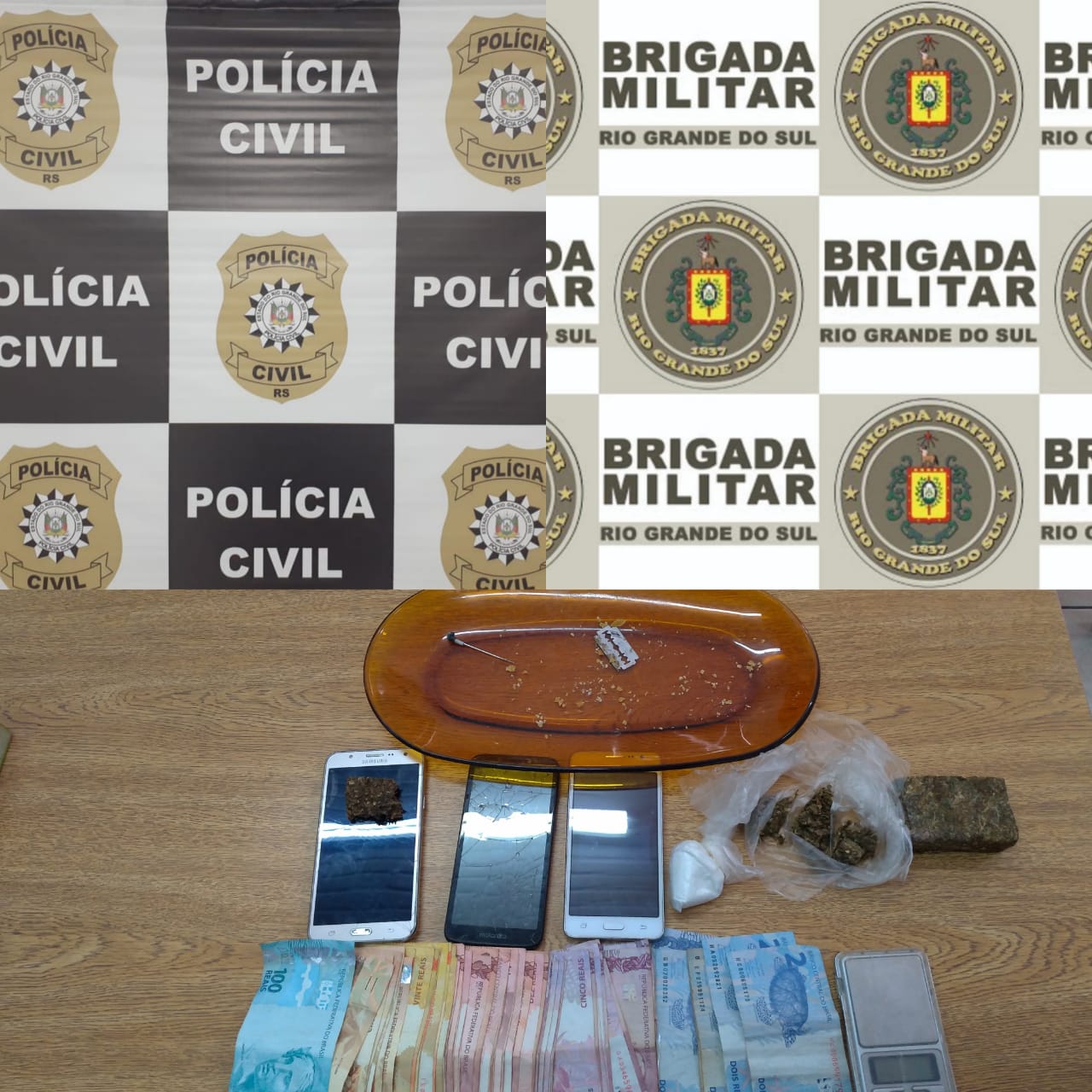 ​Casal é preso em flagrante por tráfico de drogas em Horizontina