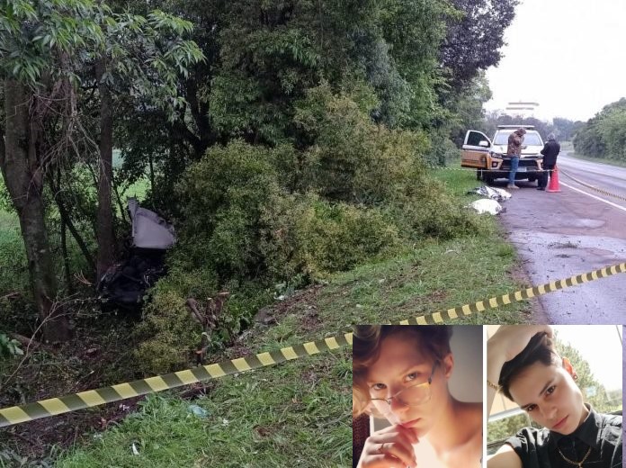 MOÇAS DE 21 E 23 ANOS MORREM EM ACIDENTE NA ERS 130 NESTE DOMINGO