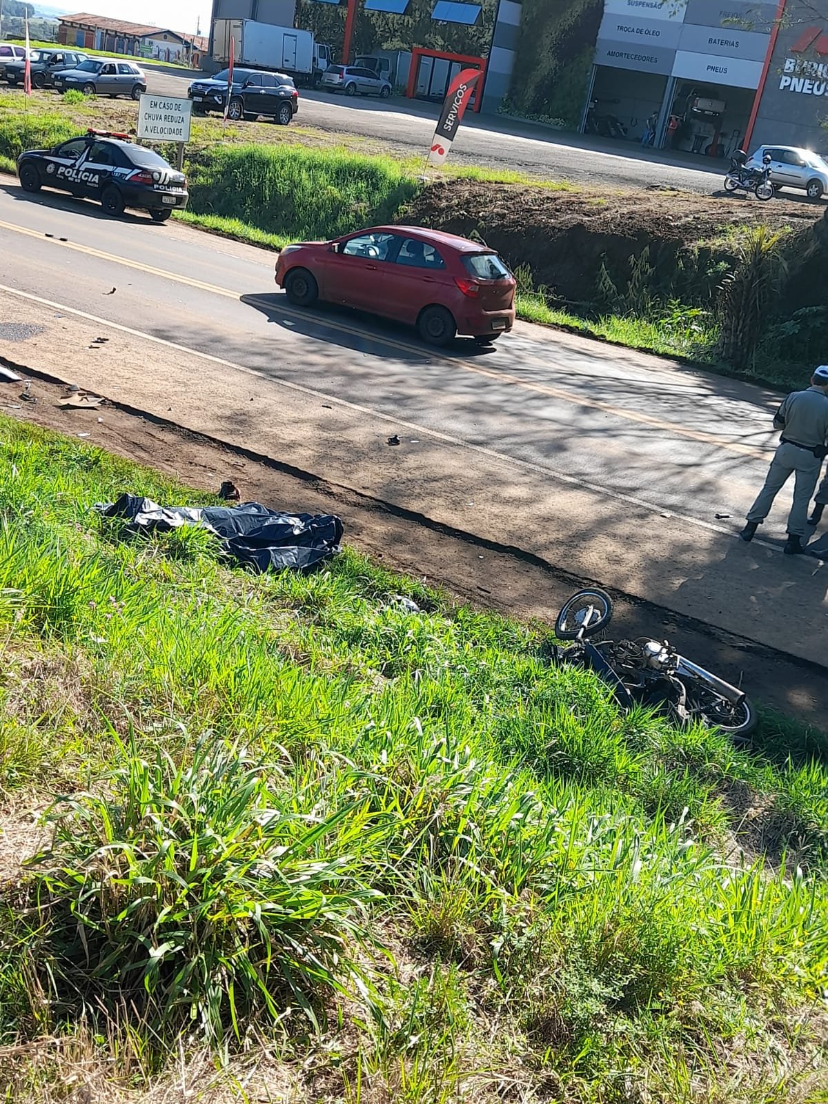 ACIDENTE COM ÓBITO  NA BR-472 EM BOA VISTA DO BURICÁ NO INICIO