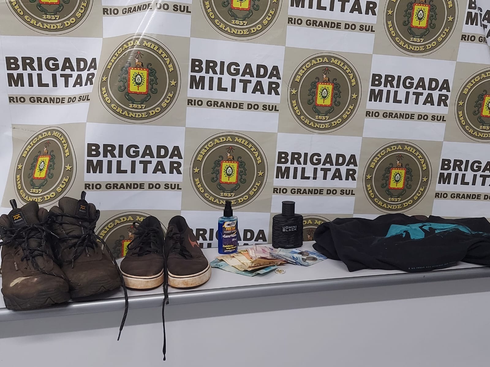 Brigada Militar de Horizontina prende homem em flagrante por furto