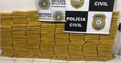 BRIGADA MILITAR PRENDE MAIS DE 300 QUILOS DE MACONHA EM VISTA NOVA - CRISSIUMAL