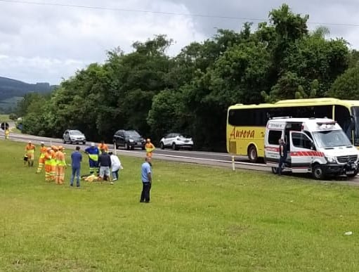 Trabalhador morre atropelado ao fazer limpeza na BR-386