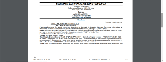 FAHOR e SICT celebram Termo de Colaboração para  implantar laboratório de inovação