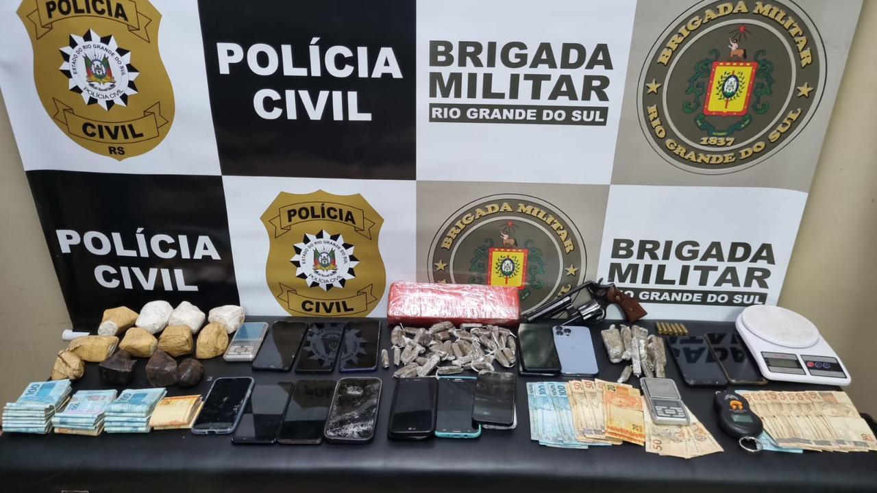 DRACO E BM DE SANTA ROSA PRENDEM QUATRO POR TRÁFICO DE DROGAS