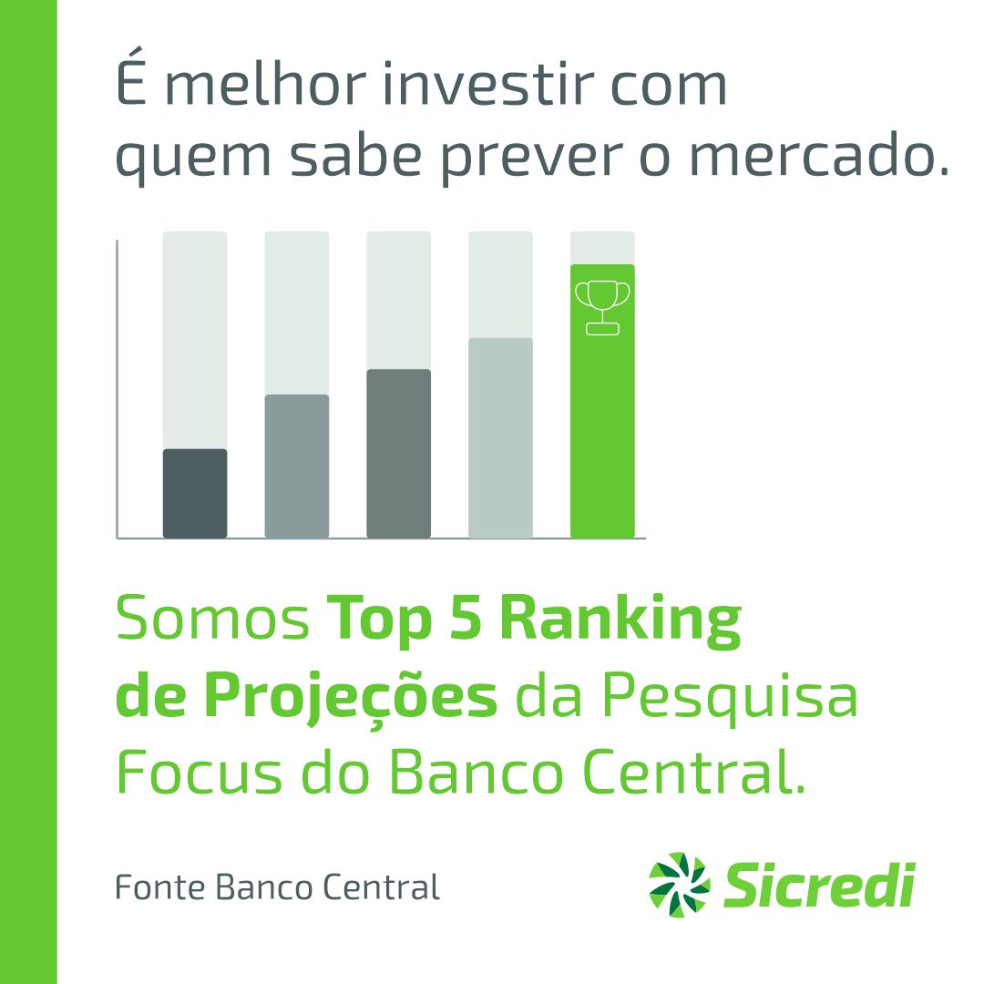 Sicredi é destaque nas quatro variáveis do ranking anual de melhores projeções do Banco Central