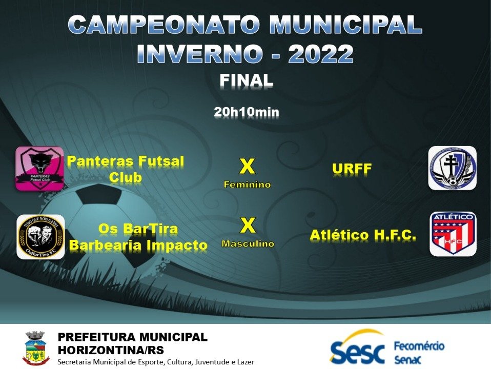 CAMPEONATO MUNICIPAL DE INVERNO ENCERRA NESTA SEXTA-FEIRA COM GRANDE SUCESSO DE PARTICIPAÇÃO E QUALIDADE DOS JOGOS