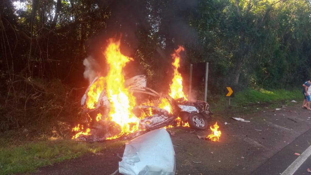 Grave acidente é registrado em Irai na BR 386