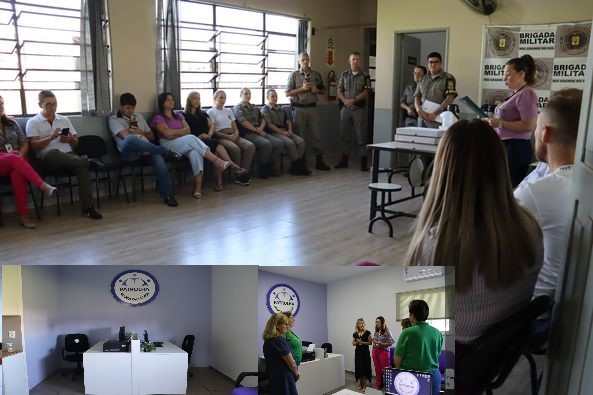 Na manhã de ontem, ocorreu a solenidade de inauguração da Sala Lilás no quartel da 3ª Cia da Brigada Militar de Três de Maio e contou com a presença de autoridades civis e militares.