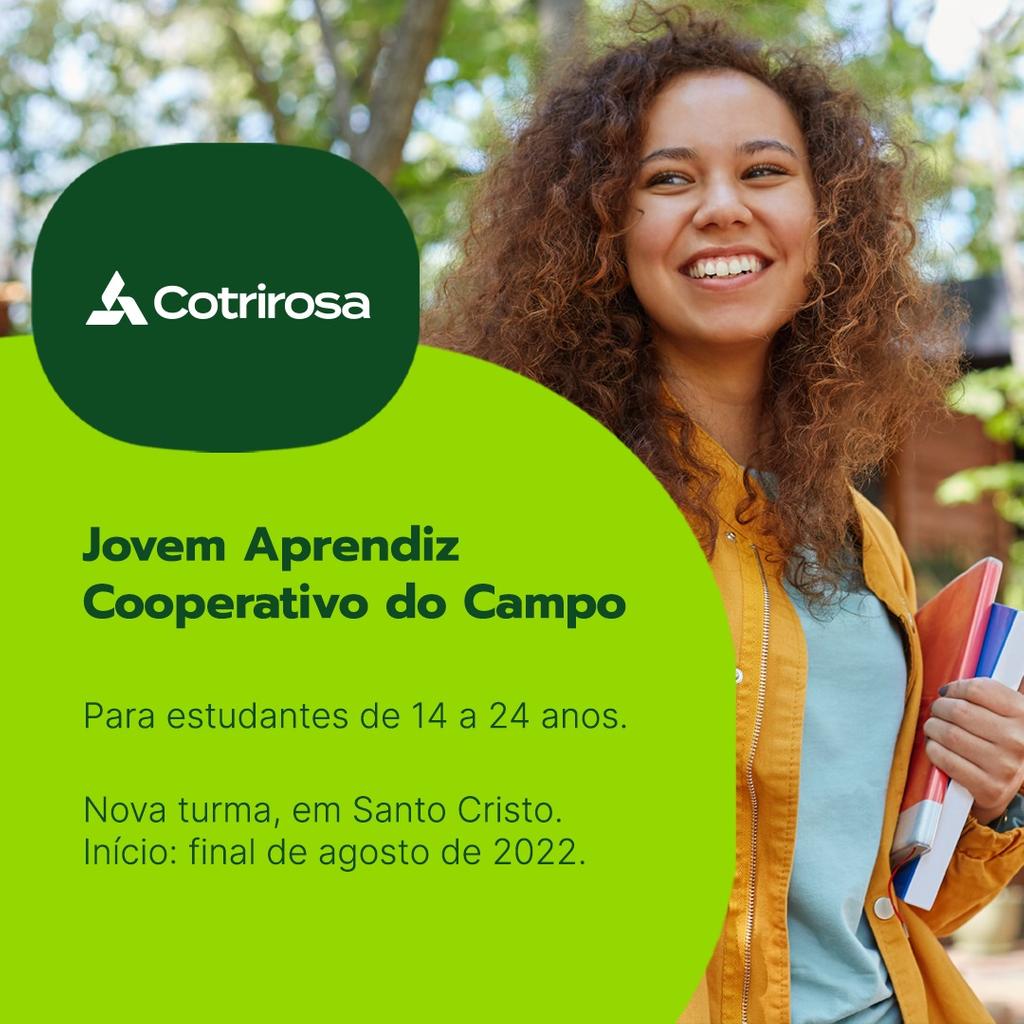 Cotrirosa e Cooperconcórdia iniciam em agosto nova turma do Jovem Aprendiz Cooperativo do Campo