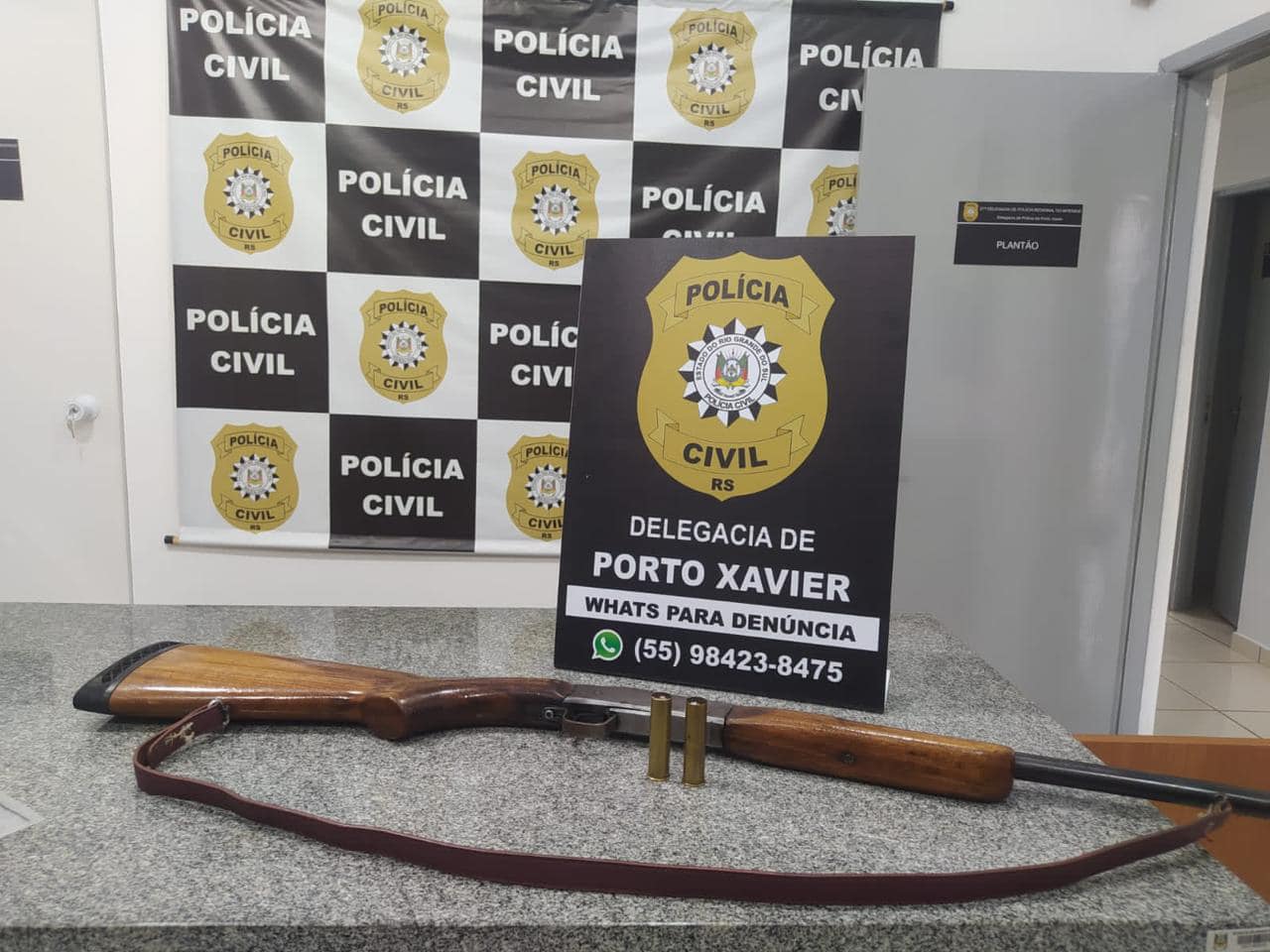 POLÍCIA CIVIL APREENDE ARMA DE FOGO EM MANDADO DE BUSCA E APREENSÃO EM PORTO XAVIER.