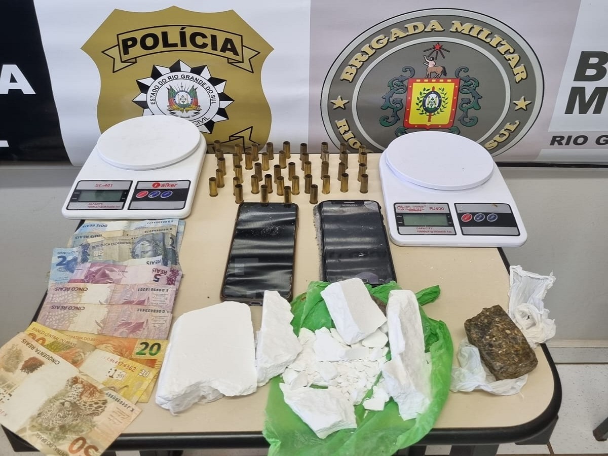 Em ação conjunta PC e BM prendem homem e apreendem drogas avaliadas em R$ 50 mil